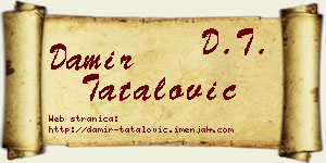 Damir Tatalović vizit kartica